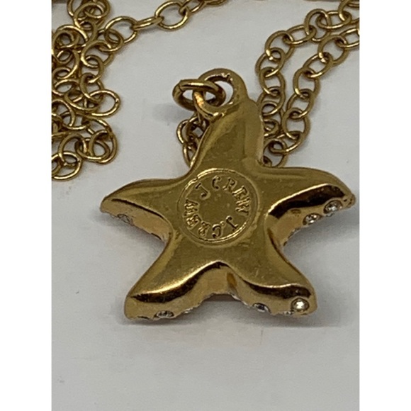 J. Crew Gold Pave Starfish Pendant Necklace - Picture 4 of 4
